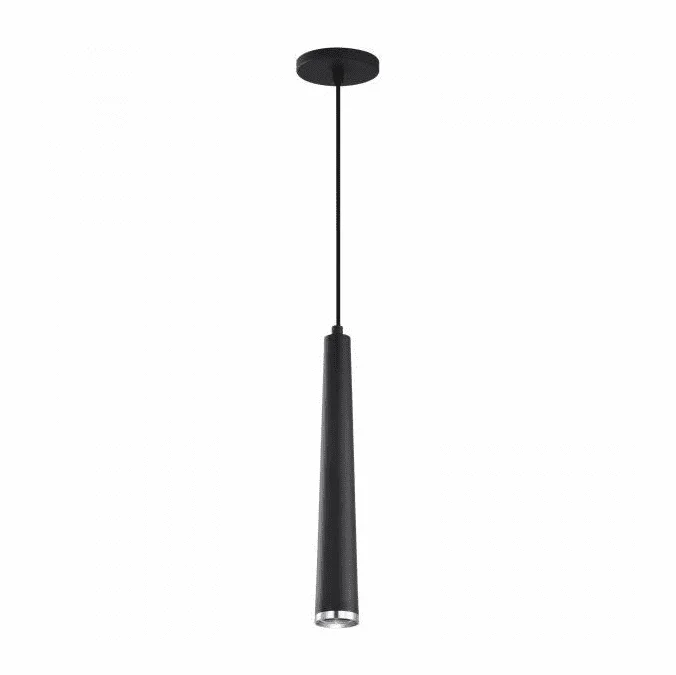 Nuvo 62/829 Melrose Modern Matte Black / Brushed Nickel LED Mini Lighting Pendant