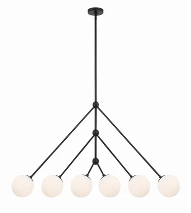 Omni Six Light Chandelier in Matte Black (60|OMN-3006-MK)