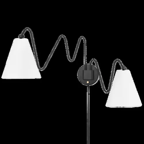 Onda Plug-in Sconce (6939|HL699102-SBK)