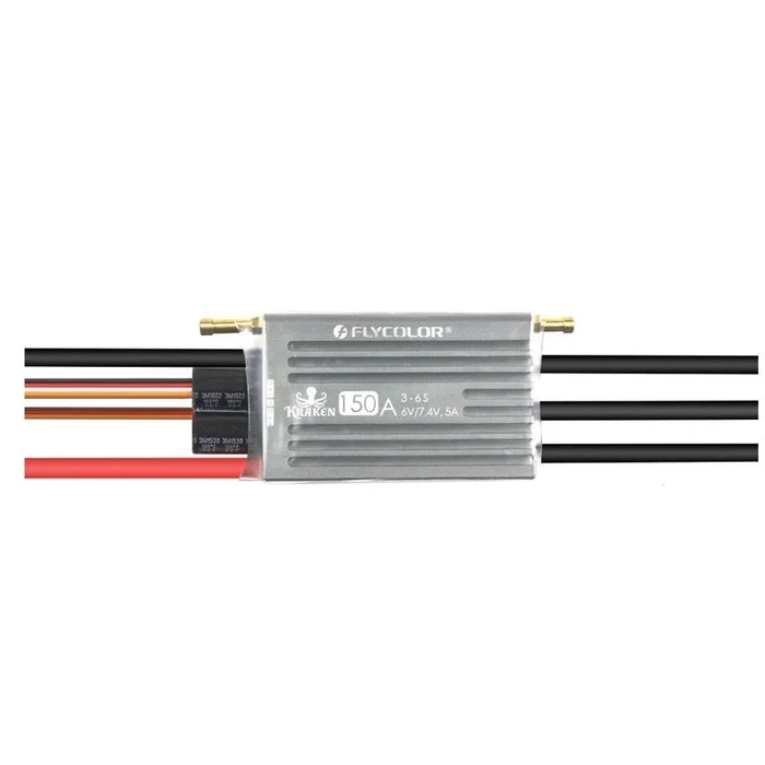 Original FLYCOLOR Kraken 3-6S 150A Waterproof Brushless ESC Speed Controller BEC 6V/7.4V For RC Racing Boat - Image 2