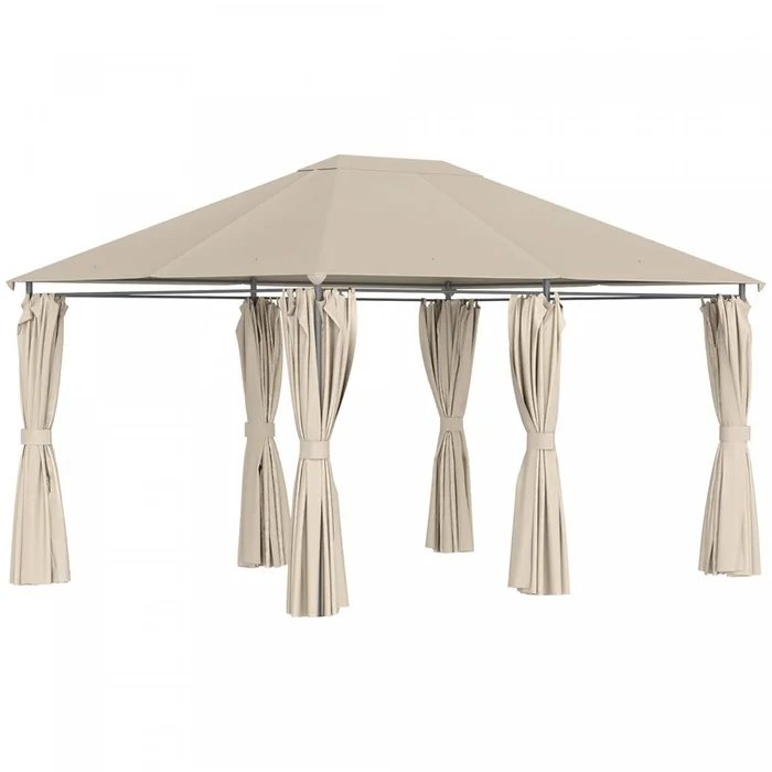 Outsunny 10′ X 13′ Outdoor Patio Gazebo Garden Pavilion Backyard Canopy Party Tent Shelter Summer Su|Outsunny 13’x 10′ Terrasse Exterieure Gazebo Pavillon De Jardin Arriere-cour Auvent Tente De Fete Ab