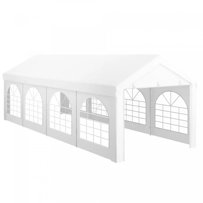 Outsunny 10′ X 26′ Party Tent And Carport, Heavy Duty Outdoor Canopy Tent Shelter Portable Garage Wi|Outsunny Tente De Fete Et Abri D’auto De 10′ X 26′, Abri De Tente D’exterieur Robuste, Garage Portab