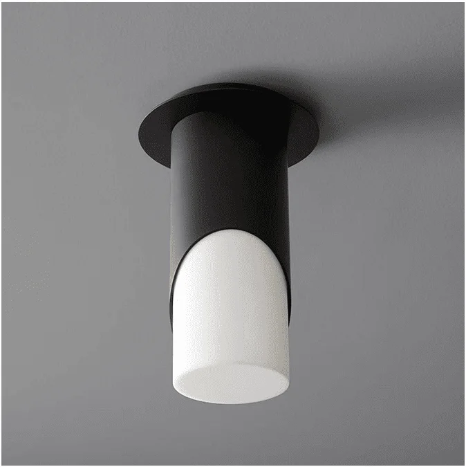 Oxygen 3-354-215 Ellipse Modern Black LED Flush Mount Light Fixture