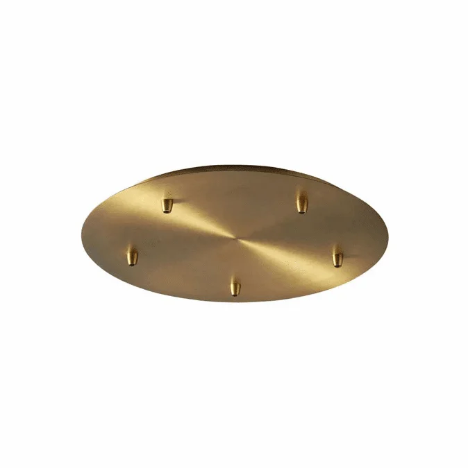 Oxygen 3-8-6540 Modern Aged Brass Multi Pendant Lighting Fixture Canopy Kit