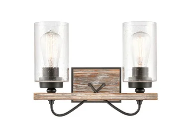 Paladin Two Light Bath Vanity in Matte Black (405|442-2W-BK-SDY)