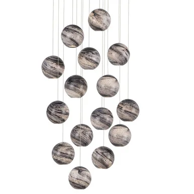 Palatino Collection 15 Light Pendant in Earth with Speckles (142|9000-1008)