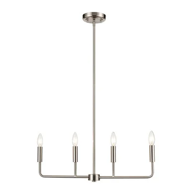 Park Slope Four Light Chandelier in Brushed Nickel (45|CN330422)