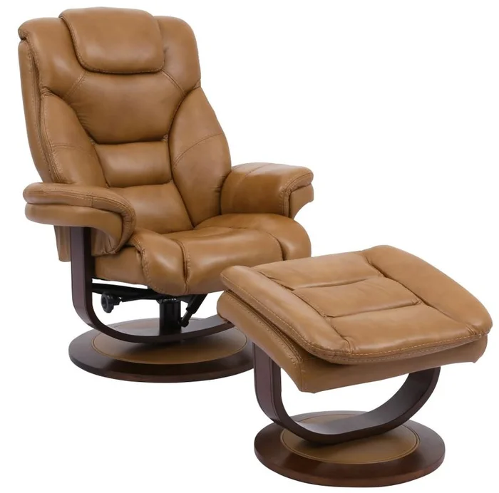 Parker House Monarch Manual Reclining Swivel Chair and Ottoman in Butterscotch PROMO CODE:UNIV10 for 10% Off