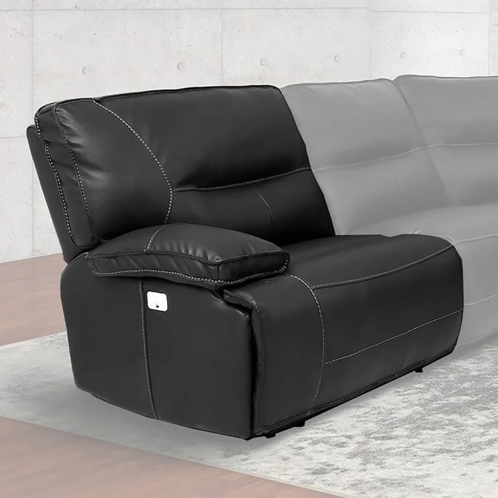 Parker House Spartacus Power Left Arm Facing Recliner in Black MSPA#811LPH-BLC PROMO CODE:UNIV10 for 10% Off