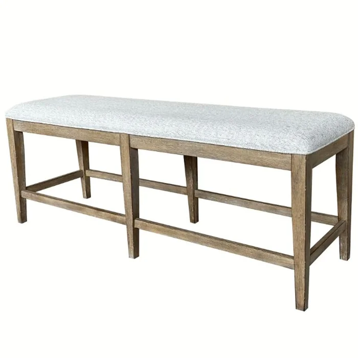 Parker House Sundance 60″ Upholstered Counter Bench in Beige DSUN#1226-SS CLOSEOUT CODE:UNIV10 for 10% Off
