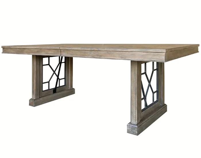 Parker House Sundance 86″ x 42″ Dining Table in Beige DSUN#86T-SS;DSUN#86B-SS CLOSEOUT CODE:UNIV10 for 10% Off