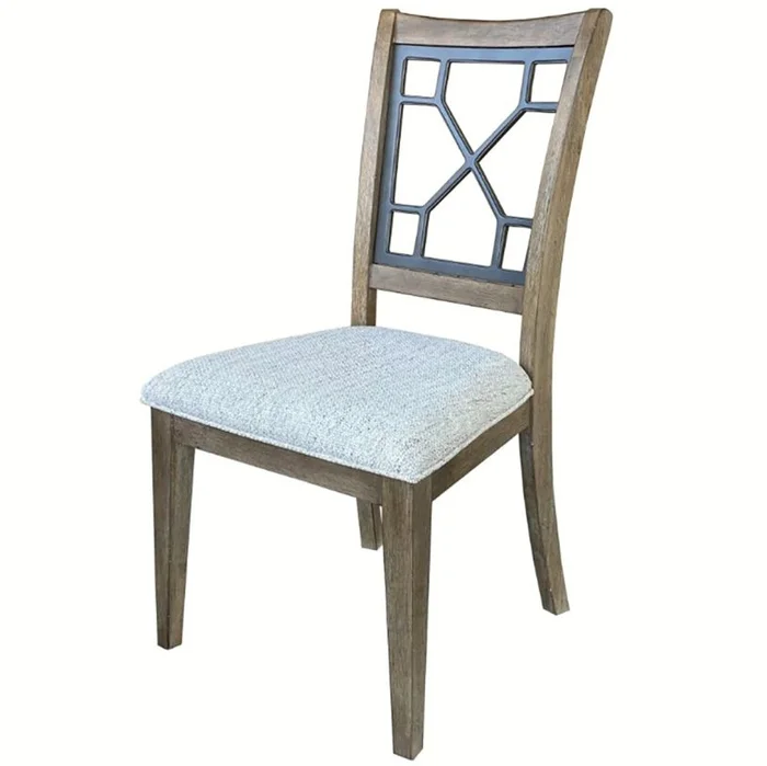 Parker House Sundance Dining Chair Grid Back in Beige DSUN#2018-SS (Set of 2) CLOSEOUT CODE:UNIV10 for 10% Off