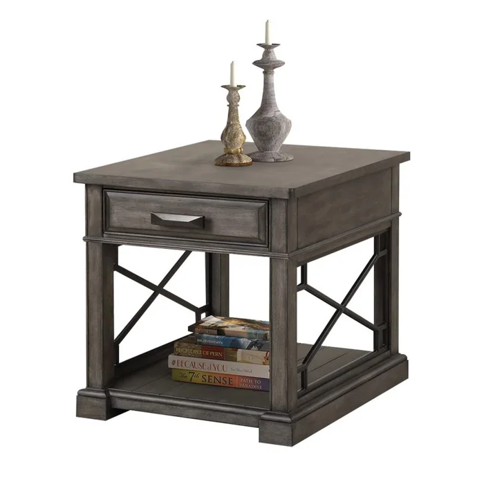 Parker House Sundance End Table in Smokey Gray SUN#02-SGR PROMO CODE:UNIV10 for 10% Off
