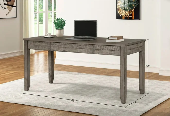 Parker House Tempe 65″ Writing Desk in Gray TEM#363D-GST CLOSEOUT CODE:UNIV10 for 10% Off
