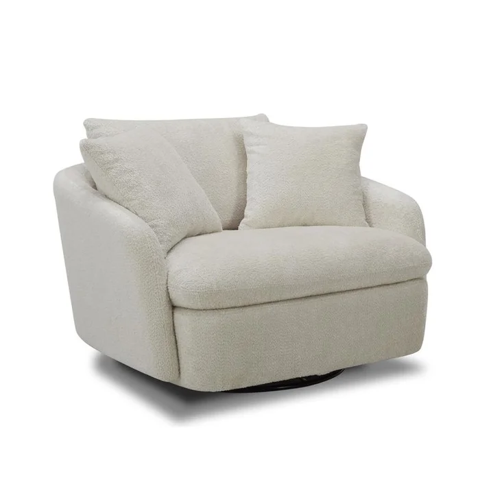 Parker Living Boomer Large Swivel Chair w/ 2 Toss Pillows in Utopia Sand SBMR#912S-UTSA PROMO CODE:UNIV10 for 10% Off