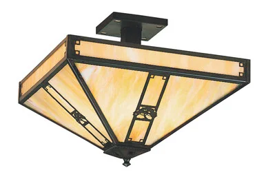 Pasadena Four Light Ceiling Mount in Bronze (37|PIH-11ECS-BZ)