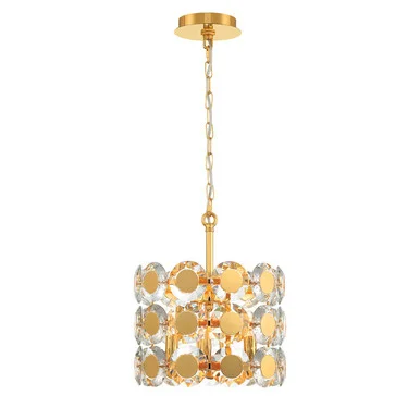 Perrene Three Light Pendant in Gold (40|44284-029)