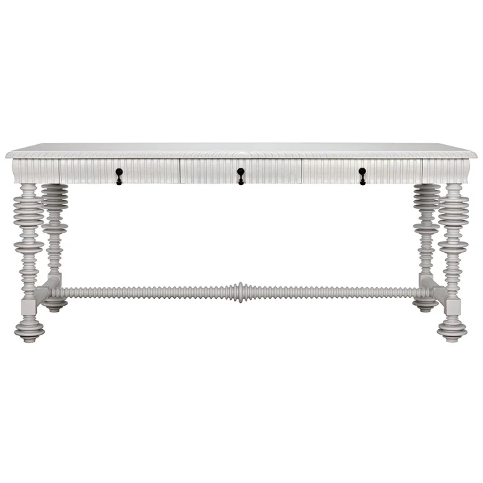 portuguese desk, solid white