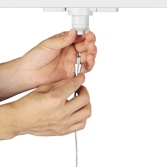 Power Supply Track Systems Fixture Adapter in Platinum (34|EN-WQ50AR-PT)