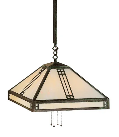 Prairie Four Light Pendant in Mission Brown (37|PSH-18AM-MB)