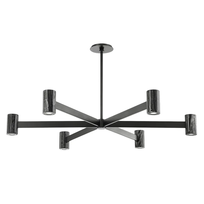 Predock LED Chandelier in Black Brass (70|9145-BBR)