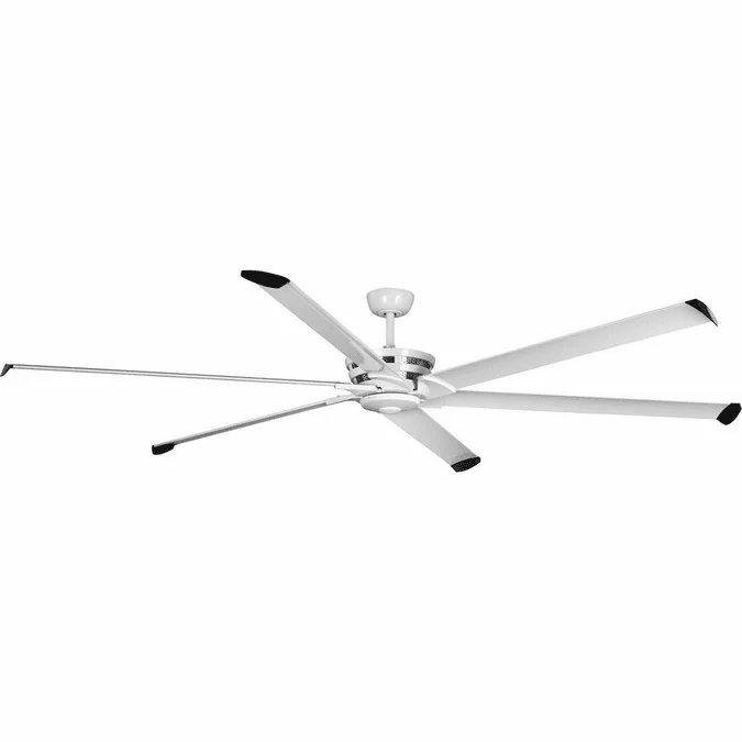 Progress Lighting P250030-028 Huff Modern Satin White 96″ Home Ceiling Fan