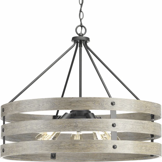 Progress P500090-143 Gulliver Retro Graphite Mini Pendant Lighting Fixture