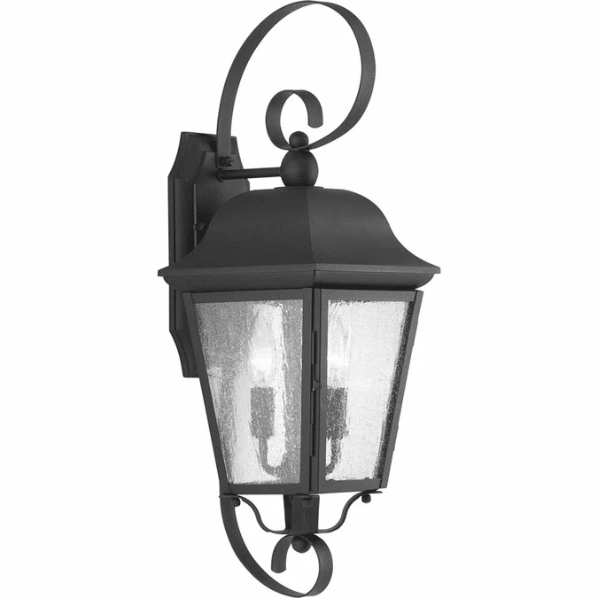 Progress P560011-031 Kiawah Traditional Black Exterior Wall Lamp