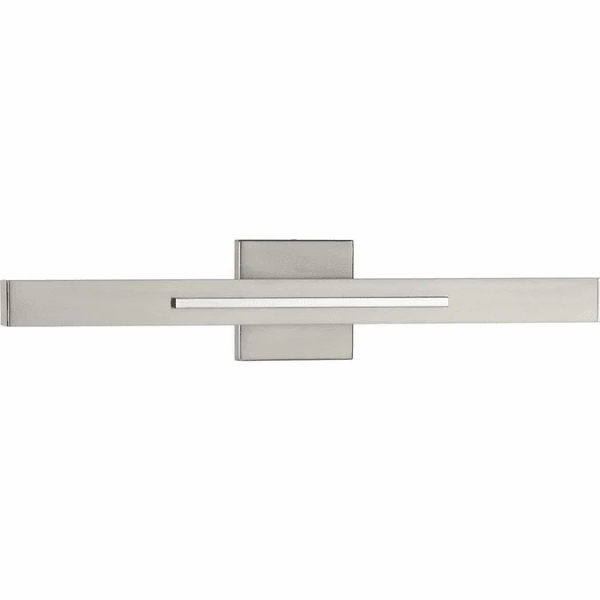 Progress P710052-009-30 Planck LED Contemporary Brushed Nickel LED Wall Light Sconce
