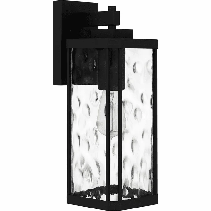 Quoizel BCR8406MBK Balchier Contemporary Matte Black 17″ Outdoor Wall Mounted Lamp