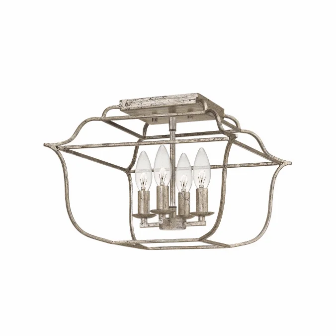Quoizel GLY1714CS Gallery Contemporary Century Silver Leaf Home Ceiling Lighting