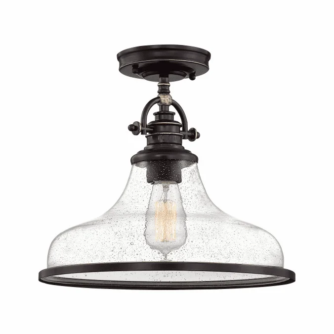 Quoizel GRTS1714PN Grant Palladian Bronze 13″ Ceiling Light Fixture