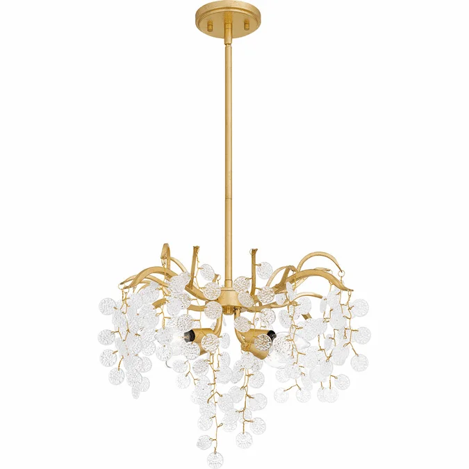 Quoizel MAP2820GFL Maple Modern Gold Leaf Drop Ceiling Lighting