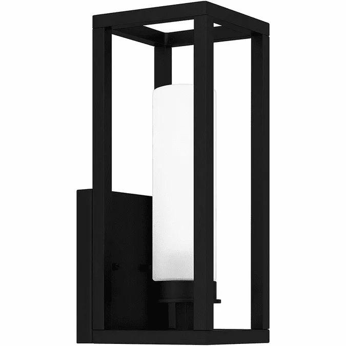 Quoizel NEV8405MBK Neville Modern Matte Black Exterior 5″ Wall Lighting Fixture