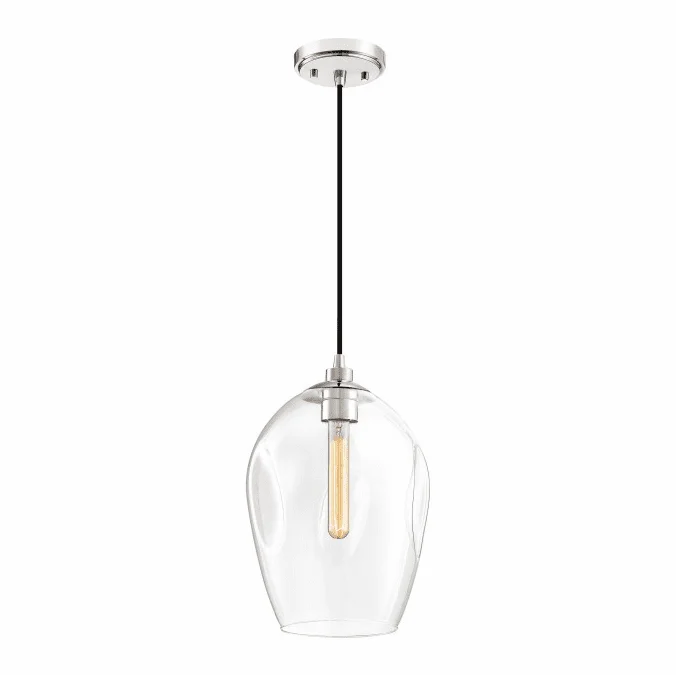 Quoizel NGA1510PK Nostalgia Contemporary Polished Nickel Mini Lighting Pendant