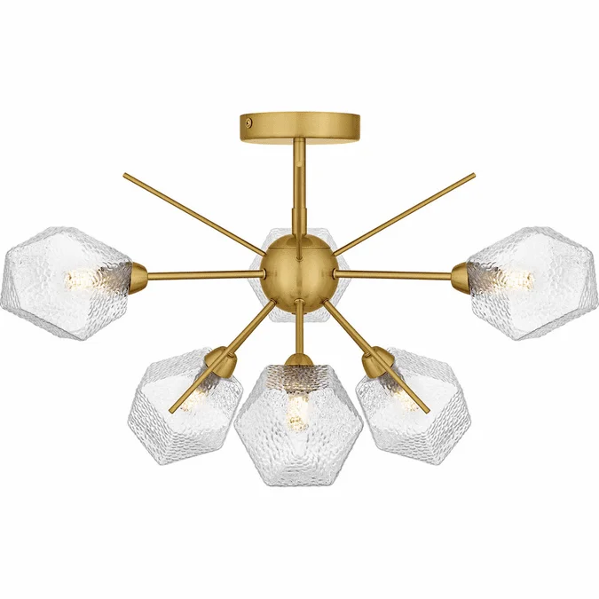 Quoizel PCSVD1724BRG Salvador Contemporary Brushed Gold Flush Mount Lighting