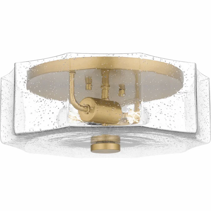 Quoizel QFL6222AB Quoizel Flush Mount Contemporary Aged Brass Overhead Lighting