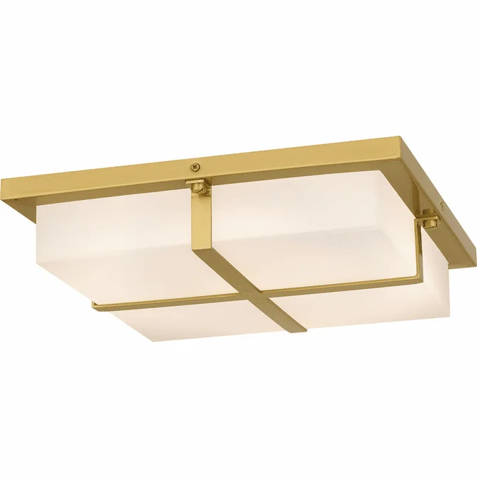 Quoizel QFL6761BRG Contemporary Brushed Gold LED Ceiling Light Fixture