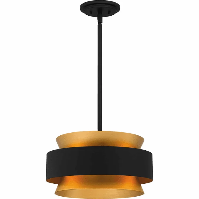 Quoizel QP5570EK Contemporary Earth Black Hanging Light