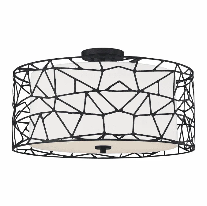 Quoizel QSF5274MBK Contemporary Matte Black Ceiling Light