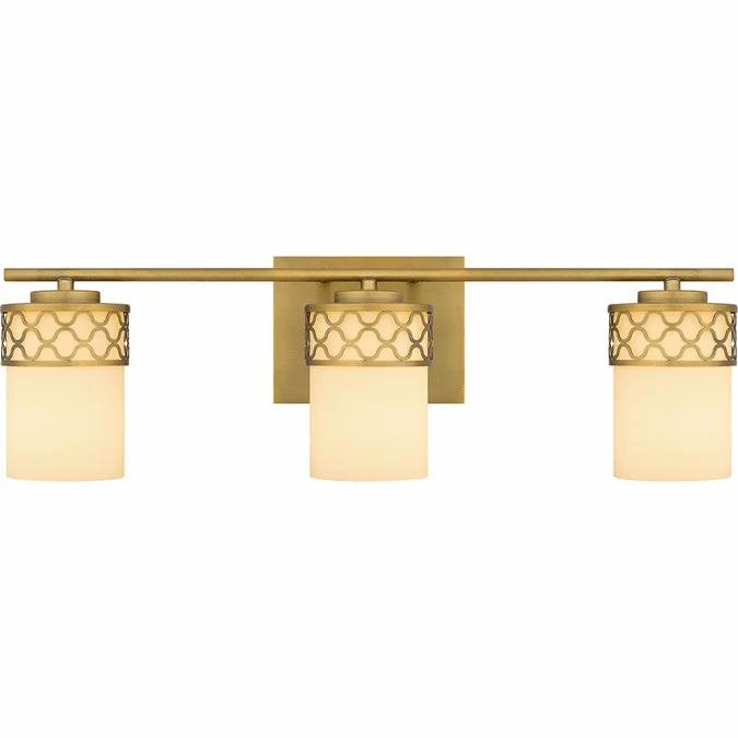 Quoizel TEN8624AB Tenley Modern Aged Brass 3-Light Bath Sconce