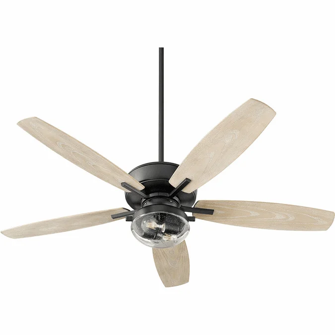 Quorum 170525-69 Breeze Patio Textured Black Noir LED Exterior 52″ Ceiling Fan