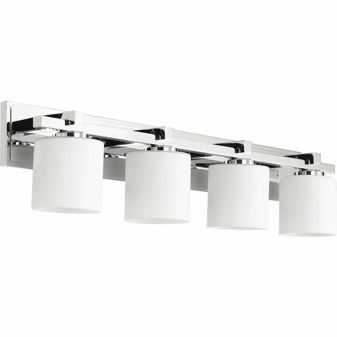 Quorum 5369-4-14 Mission Chrome 4-Light Lighting For Bathroom