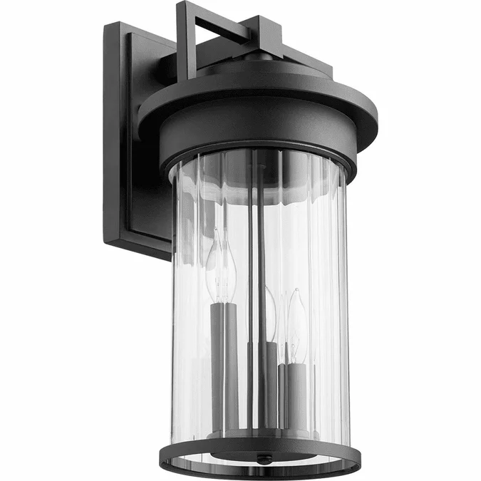 Quorum 7215-3-69 Dimas Contemporary Noir Exterior Wall Lighting Fixture