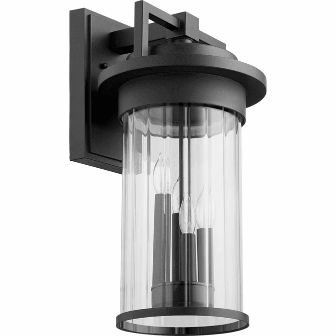 Quorum 7215-4-69 Dimas Modern Noir Outdoor Wall Light Sconce
