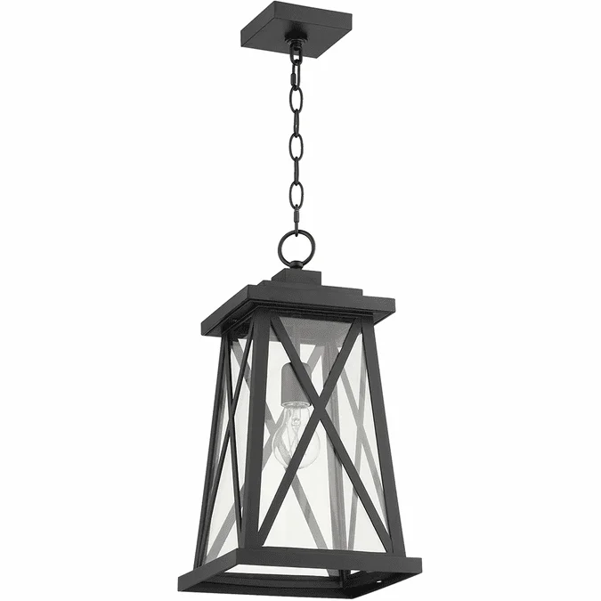 Quorum 726-16-69 Artesno Textured Black Outdoor Drop Lighting Fixture