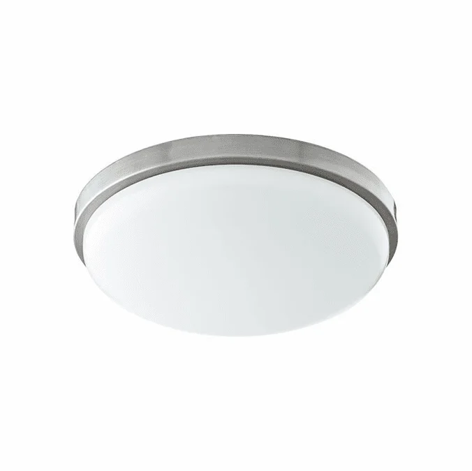 Quorum 902-15-65 Modern Satin Nickel LED 14.5″ Flush Mount Light Fixture