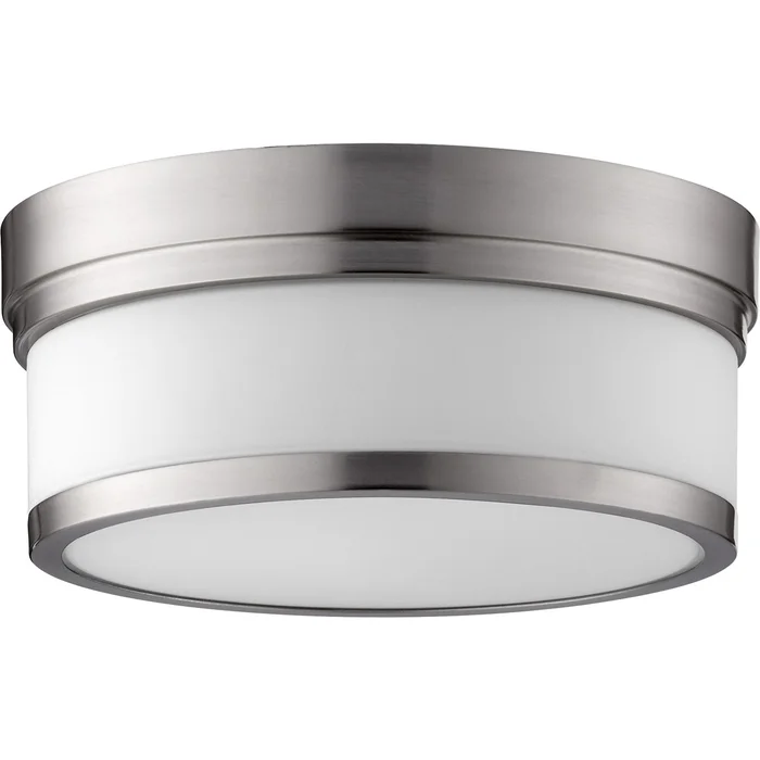 Quorum Celeste 12″ Flushmount – Satin Nickel – 3509-12-65