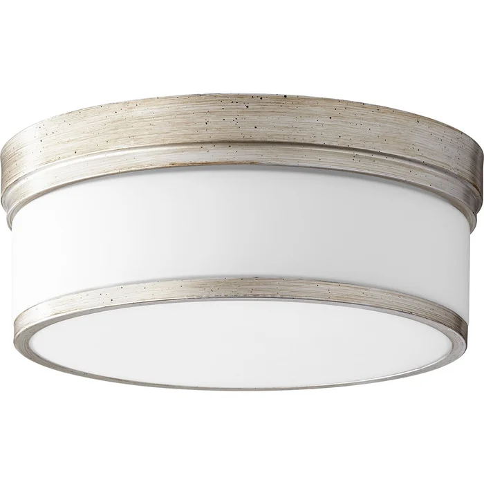 Quorum Celeste 14″ Flushmount – Aged Silver Leaf – 3509-14-60