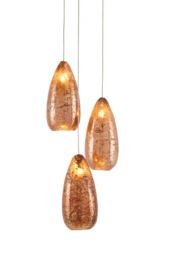 Rame Collection Three Light Pendant in Copper (142|9000-0903)